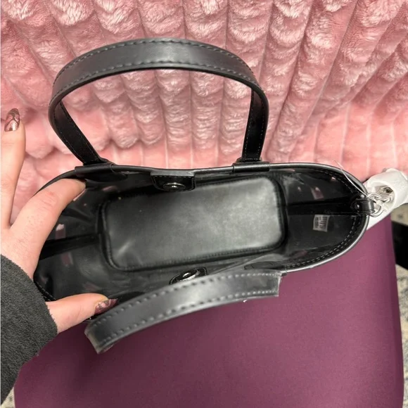 Michael Kors Black Cutout Tote - Picture 2 of 7